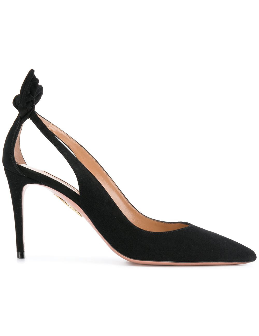 Decollete Bow Tie in nero 