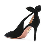 Decollete Bow Tie in nero 