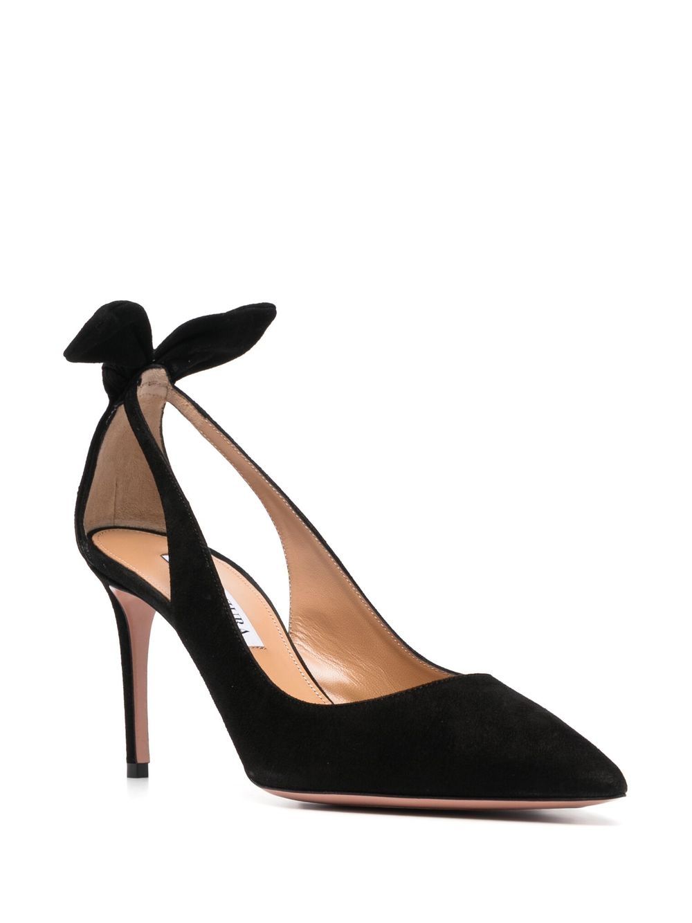 Decollete Bow Tie in nero 