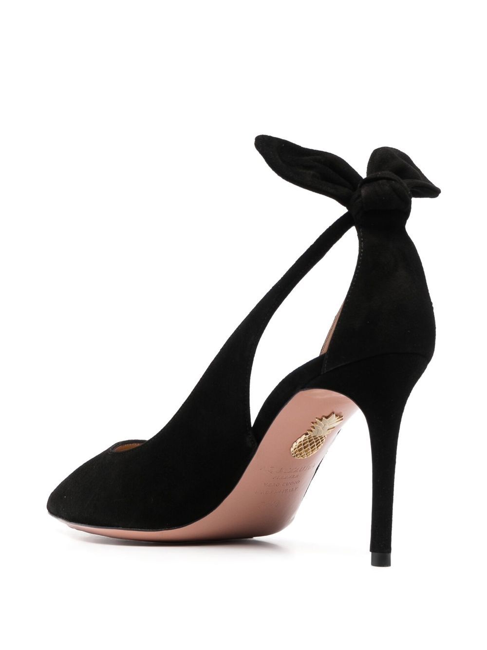 Decollete Bow Tie in nero 