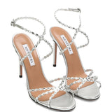 Sandali Love Struck in argento 