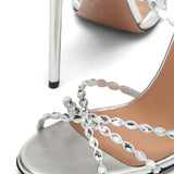 Sandali Love Struck in argento 