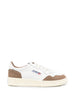 Sneakers basse medalist in bianco e marrone