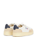 Sneakers basse Medalist in bianco e beige 