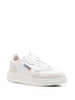 Low-top medalist sneakers in white