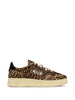 Sneakers basse medalist con stampa leopardata multicolore