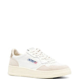 Sneakers basse Medalist in bianco e beige 