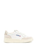 Low-top Medalist sneakers in white and beige