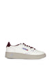 Sneakers basse medalist in bianco e bordeaux