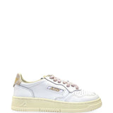 Sneakers basse medalist in bianco e rosa 