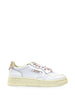 Sneakers basse medalist in bianco e rosa