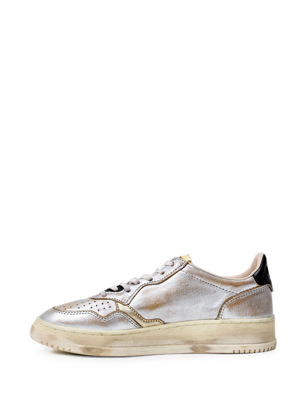 Sneakers basse sup vint in argento 