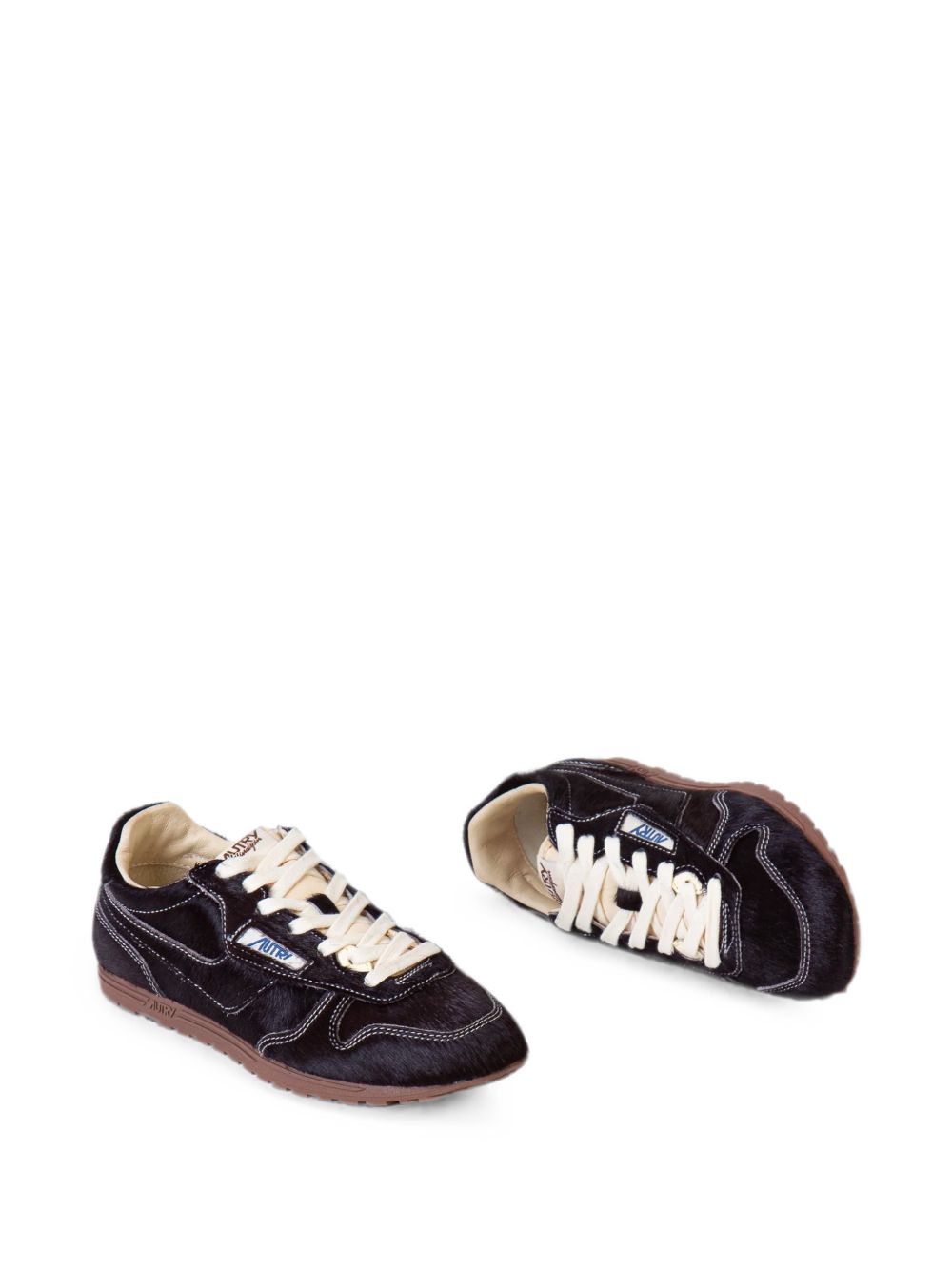 Sneakers basse windspin in marrone 