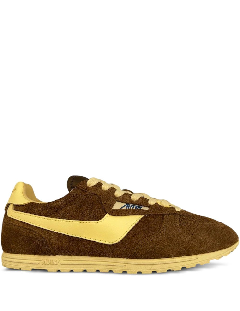 Sneakers basse windspin in marrone 