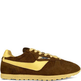 Sneakers basse windspin in marrone 