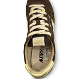 Sneakers basse windspin in marrone 