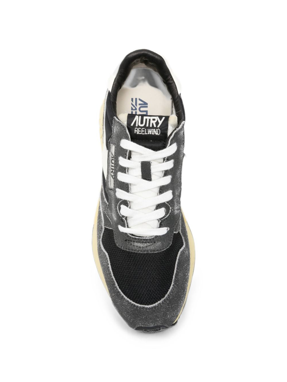 Sneakers basse reelwind in nero e grigio 