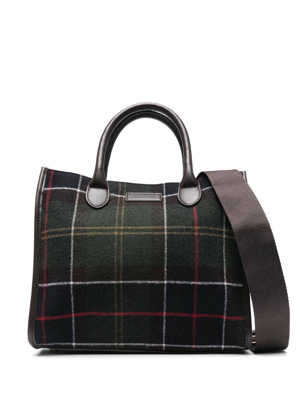 Borsa tote Barrhill in tartan multicolor 