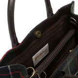 Borsa tote Barrhill in tartan multicolor 