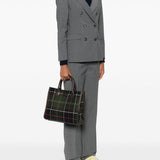Borsa tote Barrhill in tartan multicolor 
