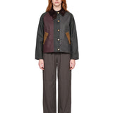 Giacca patchwork multicolor 
