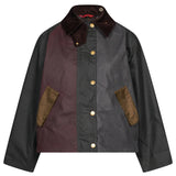 Giacca patchwork multicolor 