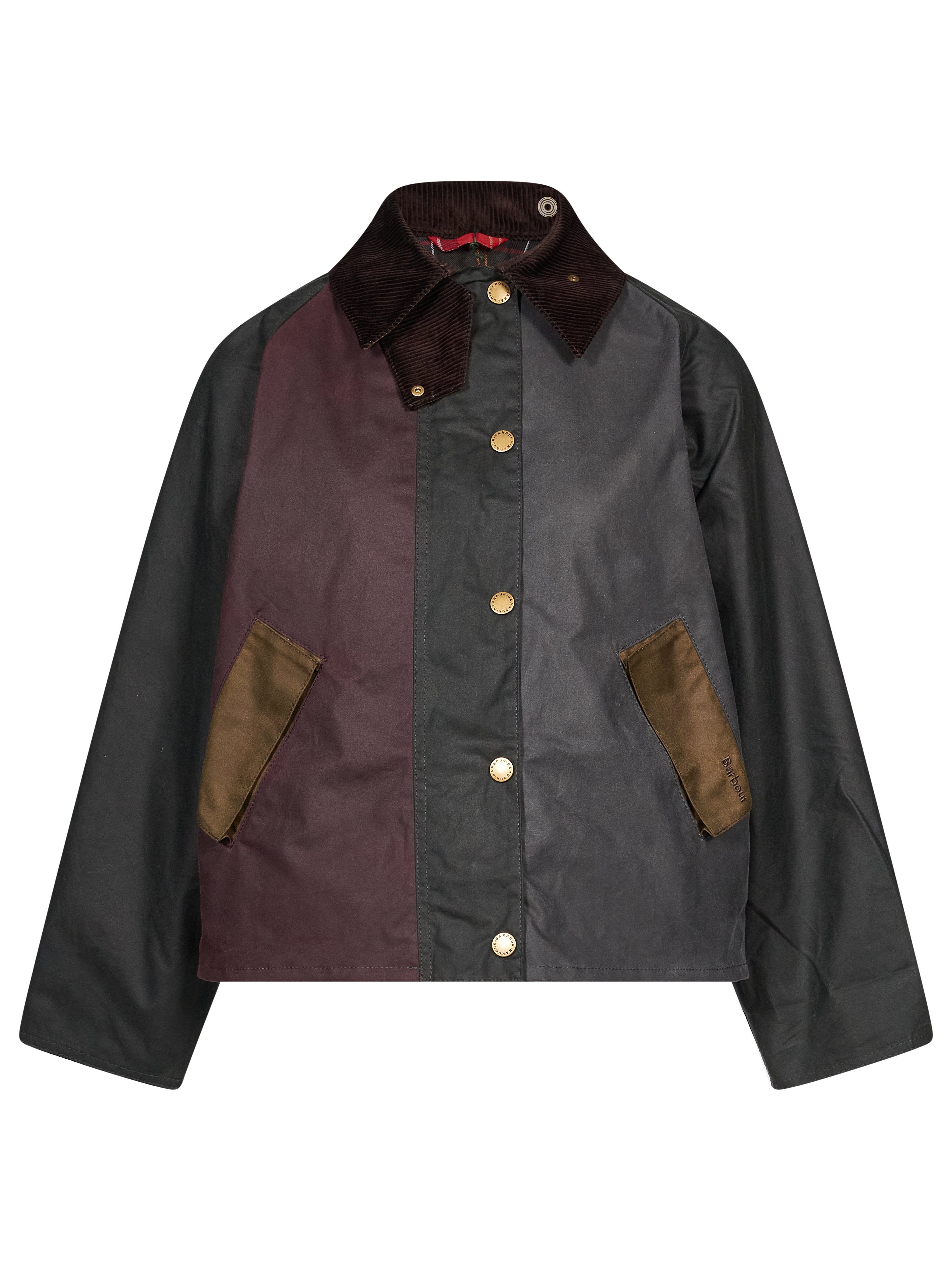 Giacca patchwork multicolor 