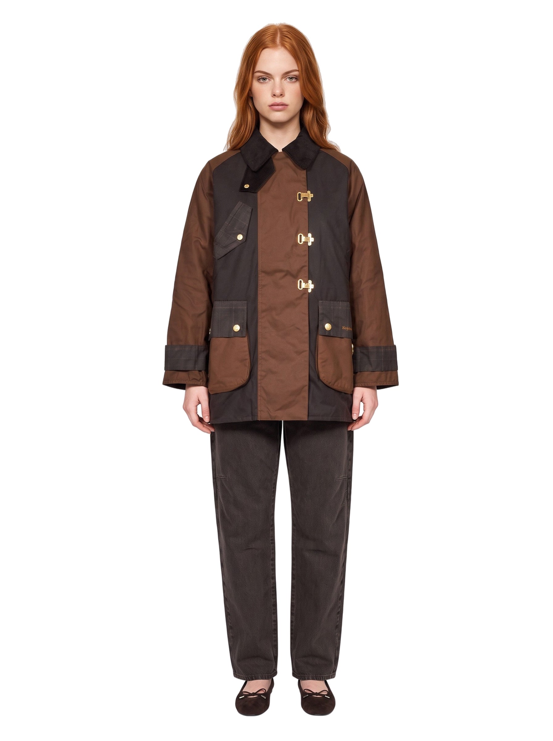 Giacca cerata Felton a quadri multicolor 