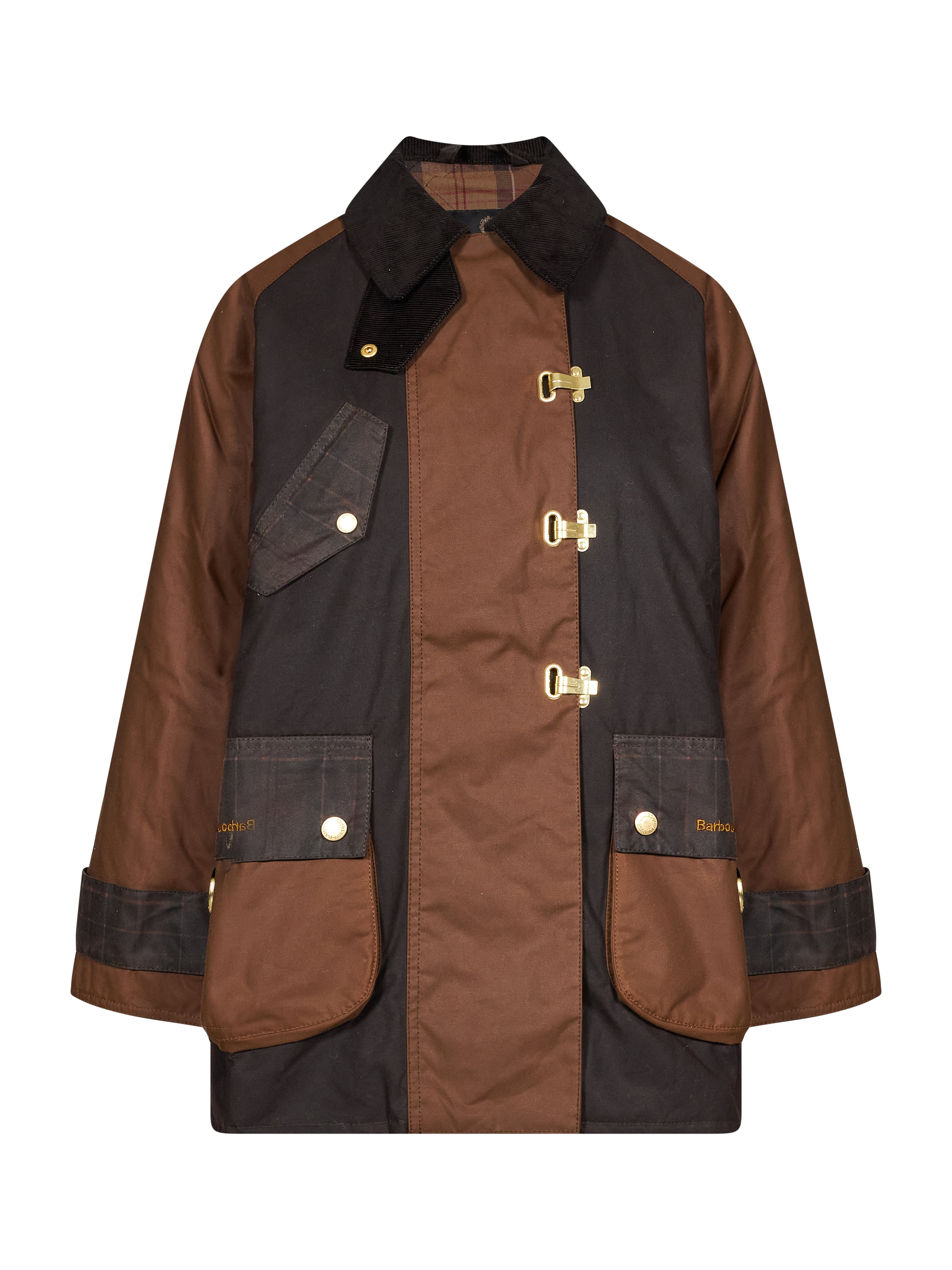 Giacca cerata Felton a quadri multicolor 