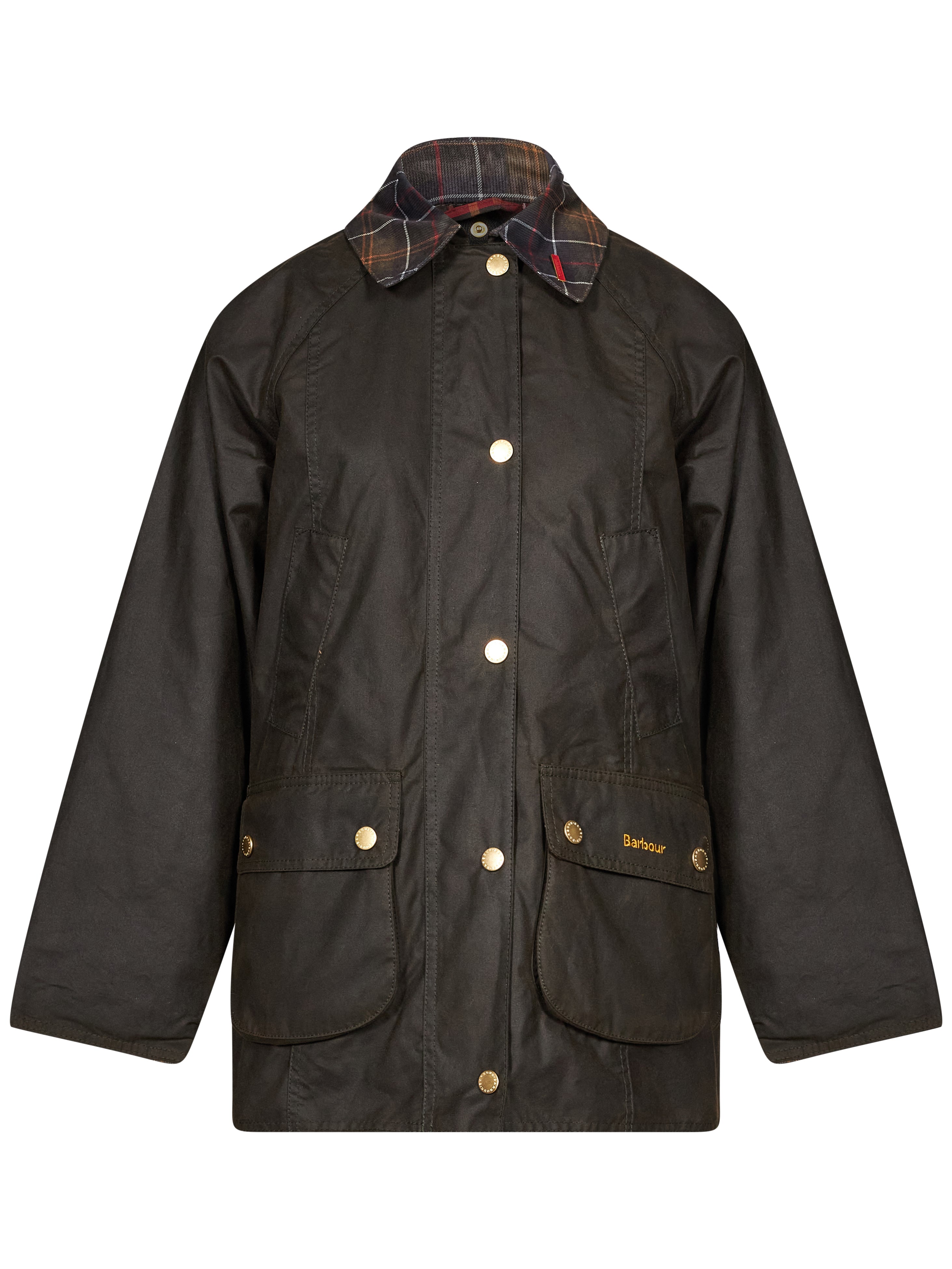 Giacca cerata Beadnell in tartan 