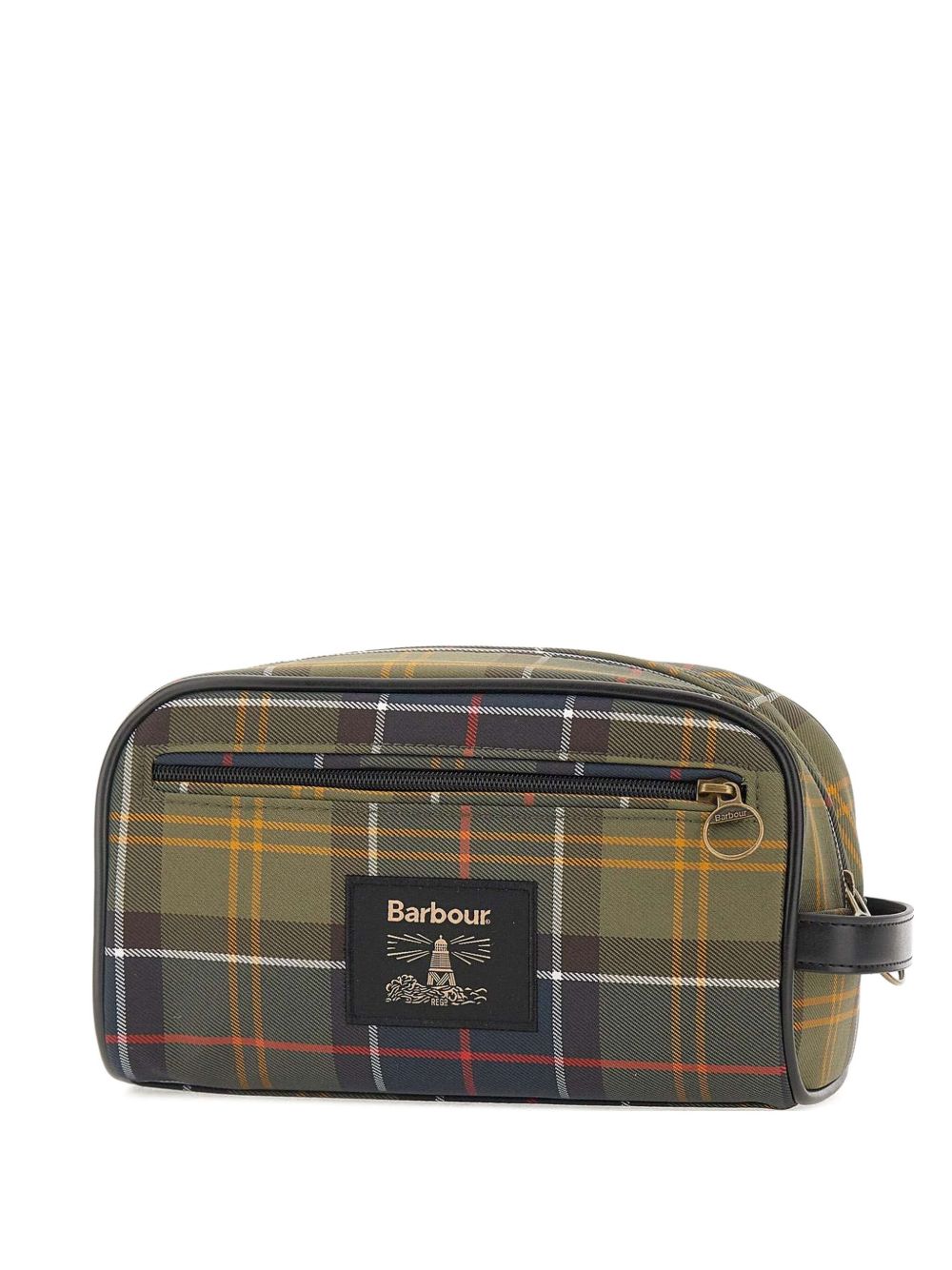 Trousse con zip tartan multicolor 