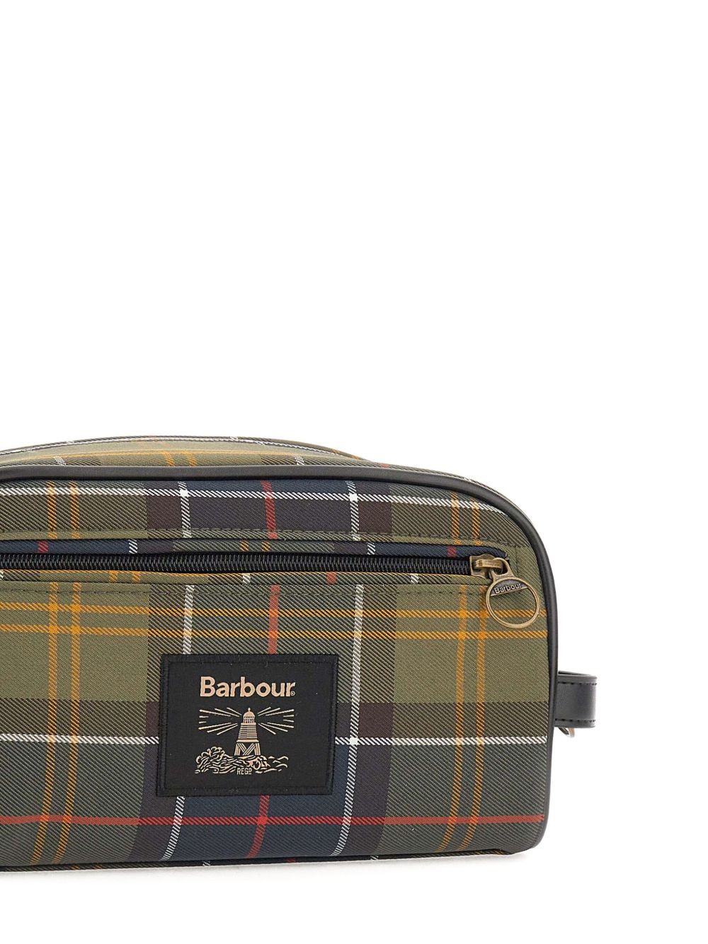 Trousse con zip tartan multicolor 