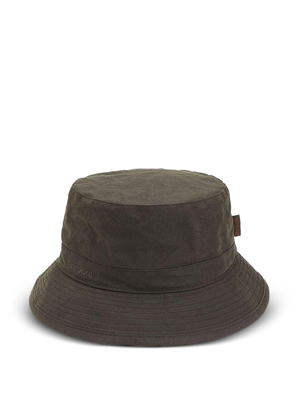 Cappello bucket cerato in verde oliva 
