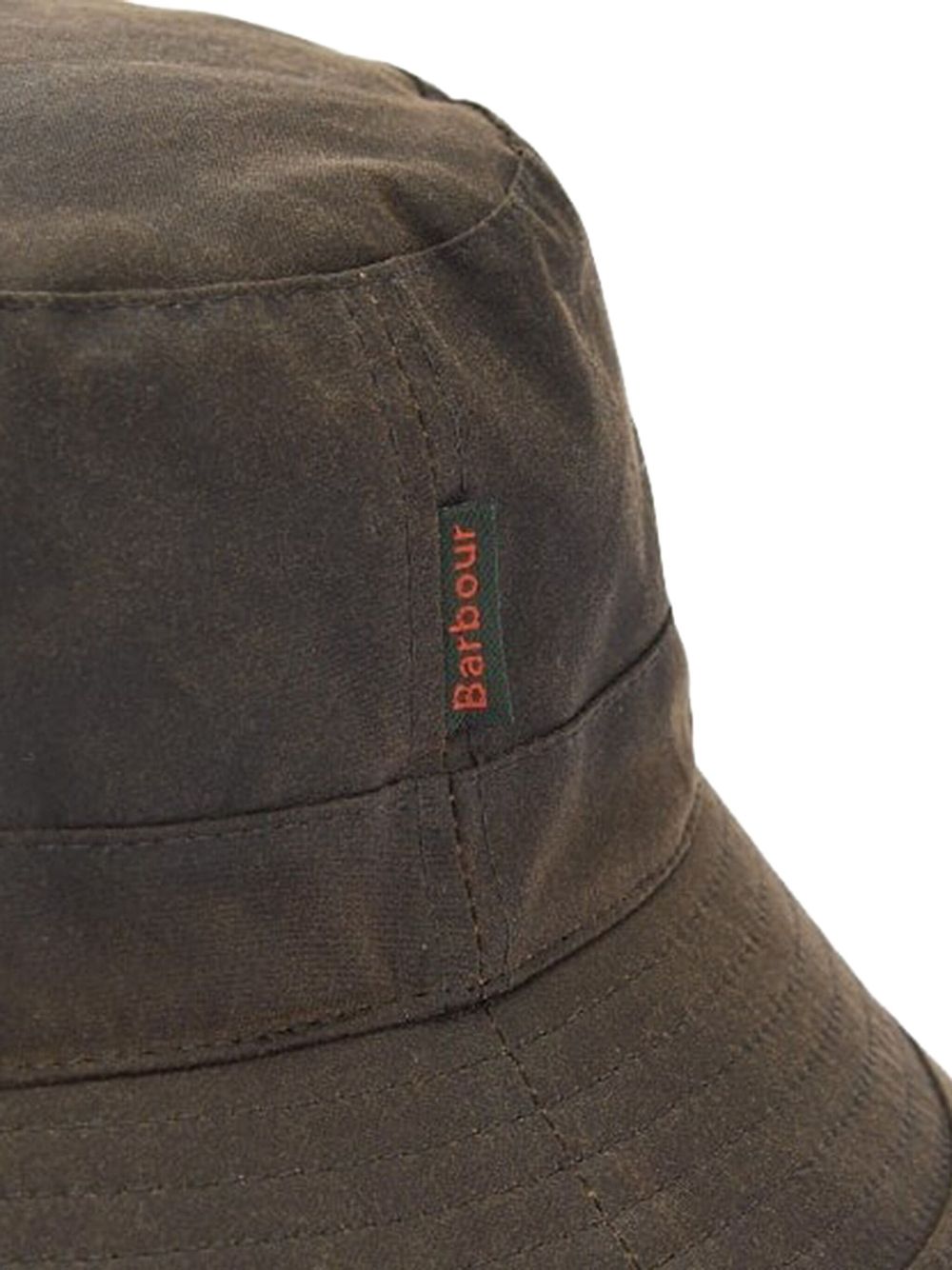 Cappello bucket cerato in verde oliva 