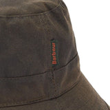 Cappello bucket cerato in verde oliva 