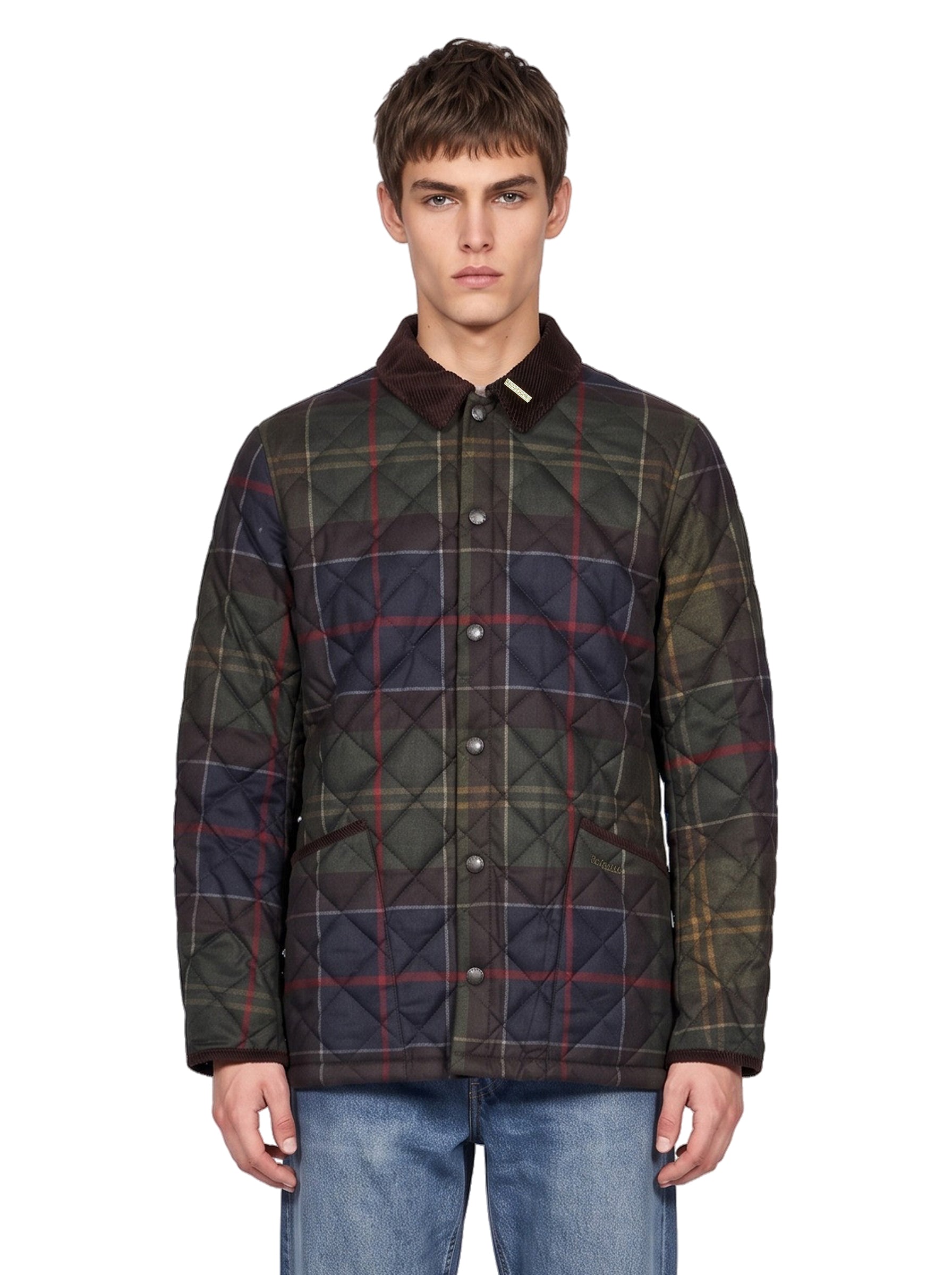 Giacca trapuntata Liddesdale in tartan 