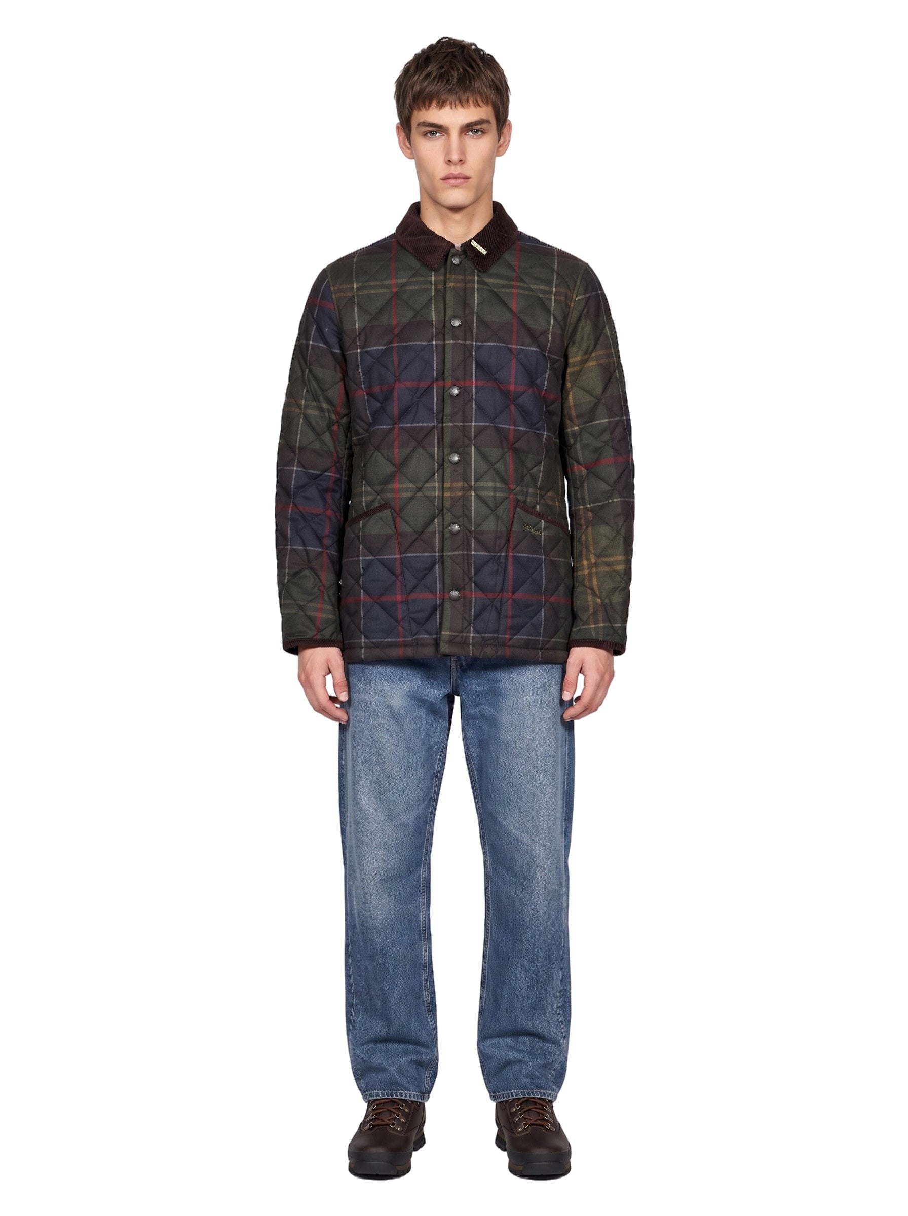 Giacca trapuntata Liddesdale in tartan 
