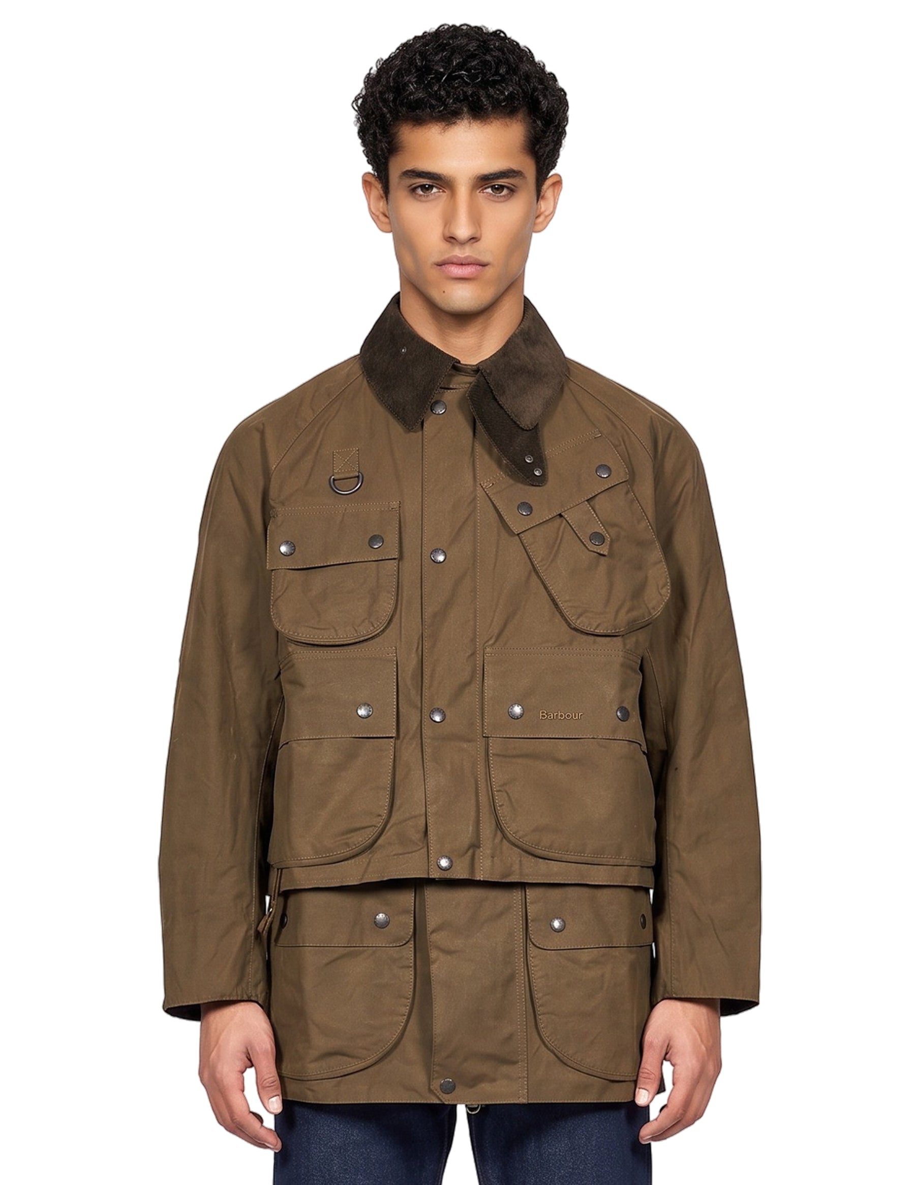 Giacca casual 3 in 1 in marrone 