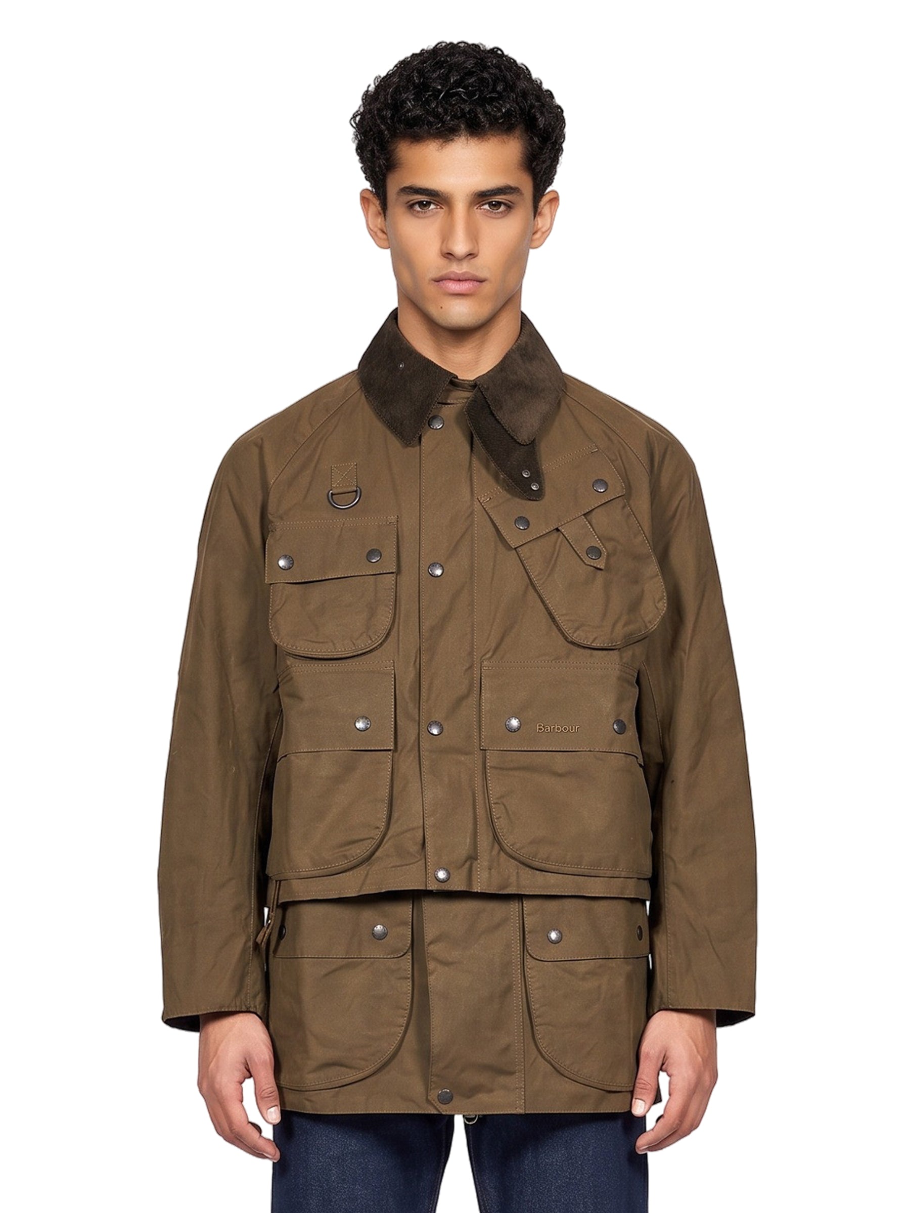 Giacca casual 3 in 1 in marrone 