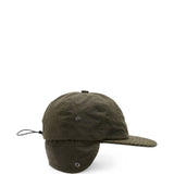 Cappellino cerato in stile aviatore in verde 