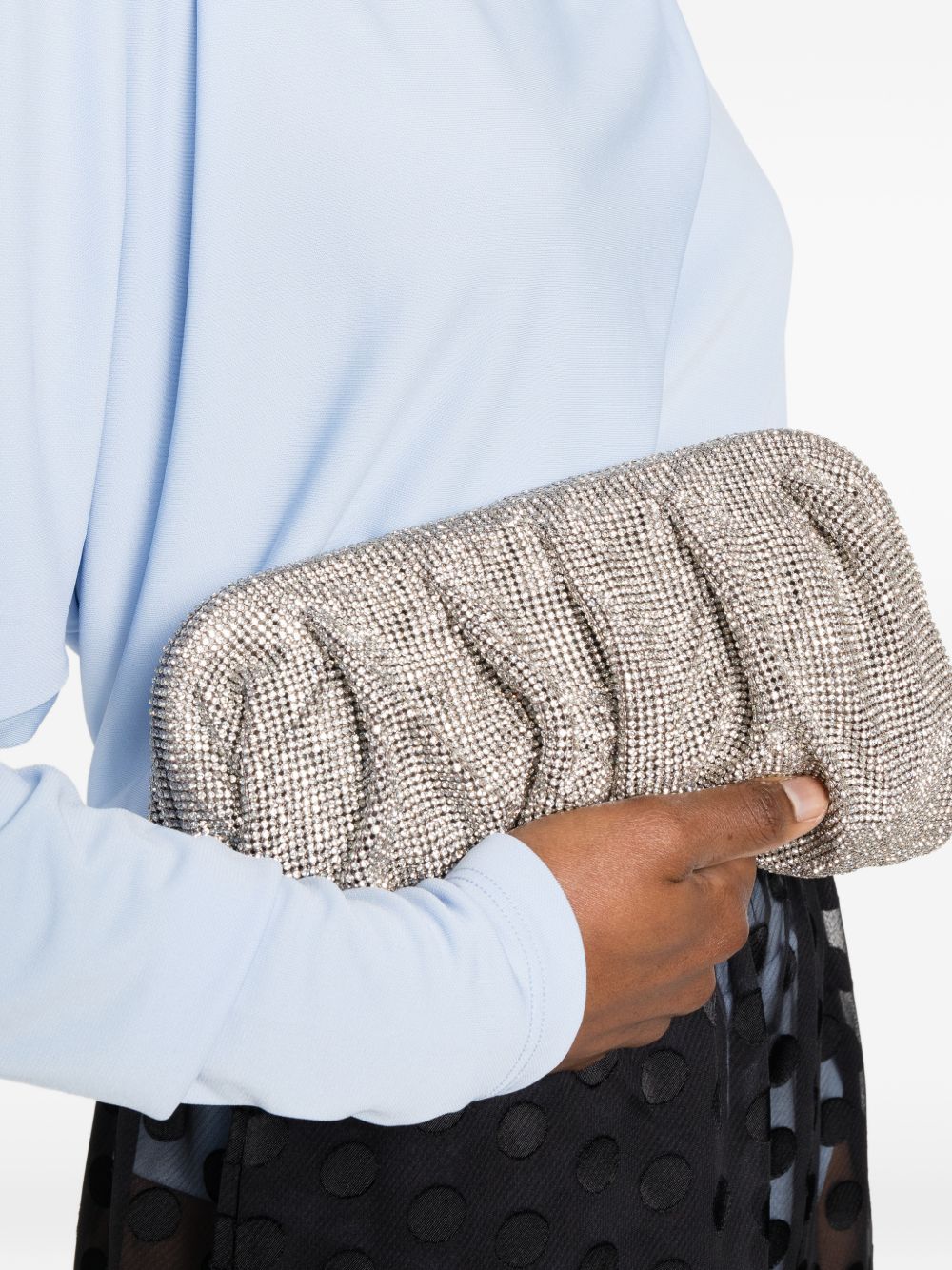 Clutch Venus con cristalli in argento 
