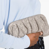 Clutch Venus con cristalli in argento 