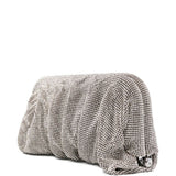Clutch Venus con cristalli in argento 