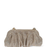 Clutch Venus con cristalli in oro 