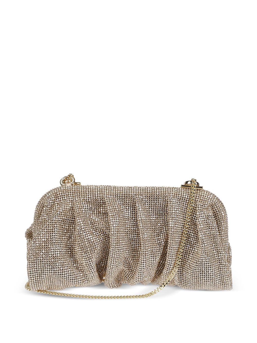 Clutch Venus con cristalli in oro 