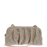 Clutch Venus con cristalli in oro 