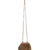 Clutch con strass venus la grande in oro 