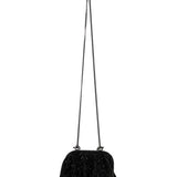 Clutch con strass venus la petite in nero 