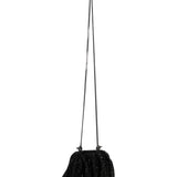 Clutch con strass venus la petite in nero 