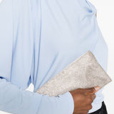 Clutch Your Best Friend La Petite in argento 